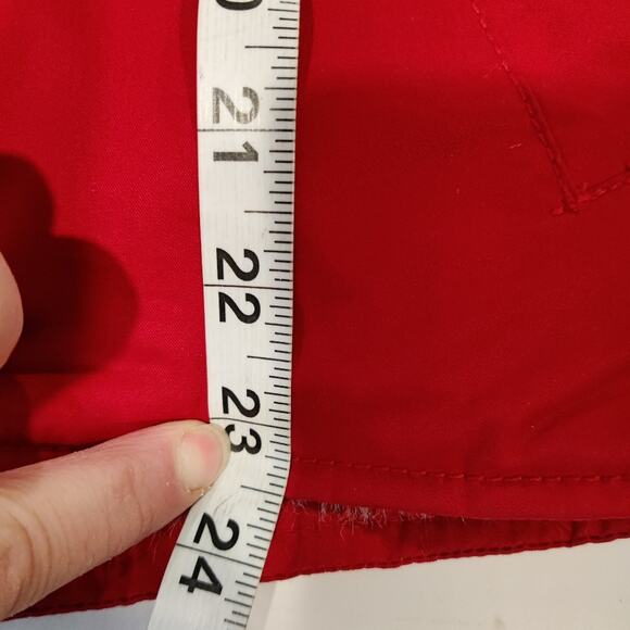 GAP Reversible Red Faux Fur Lined Zip Up Vest Size Small - Picture 8 of 9